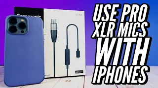 How To Use Professional XLR Microphones With Your iPhone Saramonic LC XLR Audio Cable