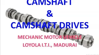 CAMSHAFT | MMV Trade | tamil online class | automobile | tomarosel