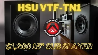 NEW HSU VTF-TN1 15" Subwoofer for $1,200?!?