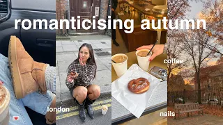 romanticising autumn🎧🍂💌 late september vlog, shopping, london, pumpkin spiced latte & studying