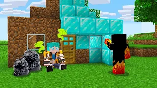 Transformé la CASA de un POBRE en DIAMANTE en Minecraft