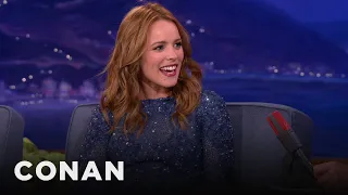 Rachel McAdams On Dining In The Dark | CONAN on TBS