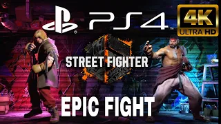 Street Fighter 6 PS4 Ryu Vs KEN Epic Fight 4k 60FPS