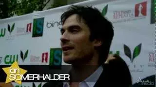 Ian Somerhalder & Nina Dobrev - Tips for Going Green at the Influence Affair