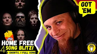 HOME FREE  - FOUR SONG BLITZ (they got me!!) | Audio Engineer & Musician Reacts