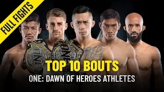 Top 10 Bouts From ONE: DAWN OF HEROES Athletes | ONE Full Fights