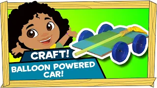 Kid Crafts: Balloon Powered Car - Darwin and Newts