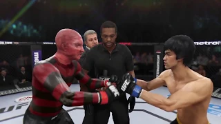 Freddy Krueger vs. Bruce Lee (EA Sports UFC 3) - CPU vs. CPU - Crazy UFC 👊🤪