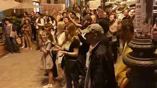 Amazing band playing in Liberty Square in Tbilisi