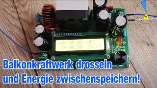 Balkonkraftwerk EXAKT Grundlast einspeisen ohne Strom zu verschenken! Zwischenspeicher