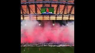 Lech Poznan pyroshow vs Zaglebie Lubin