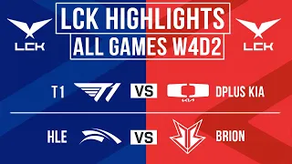 LCK Highlights ALL GAMES Week 4 Day 2 | LCK Spring 2024