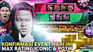 KONFIRMASI EVENT HARI INI MAX RATING ICONIC MOMENT & POTW TERTINGGI DI PES 2021 MOBILE!! WAJIB TAU!