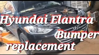 How to remove & replace front bumper for Hyundai Elantra