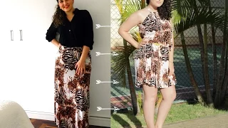 Como Transformar saia em vestido - DIY