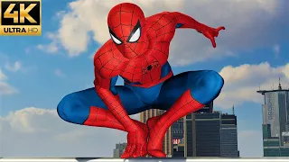 Spider-Man Remastered PC - Classic Suit Free Roam Gameplay (4K 60FPS)