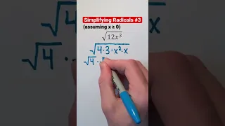 Simplifying Radicals #3 #Shorts #algebra #math #maths #mathematics