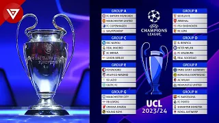 UEFA Champions League Draw 2023/24 Group Stage | UCL Draw Results 2023-24