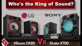 LG Xboom CK99 vs Sony shake X70D | Who is the King of Sound?