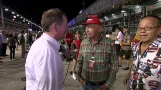 F1 2013 Singapore Gridwalk - Martin Brundle