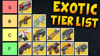 Ranking EVERY Destiny 1 Exotic Best to Worst - The Ultimate Tier List