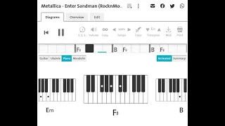 Metallica :  Enter Sandman | Rocknmob Moscow  | Piano Chord