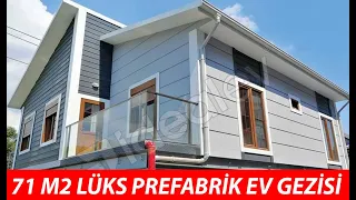 71 m2 2+1 Lüks Prefabrik Evin içini geziyoruz !