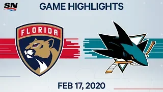 NHL Highlights | Panthers vs. Sharks – Feb. 17, 2020