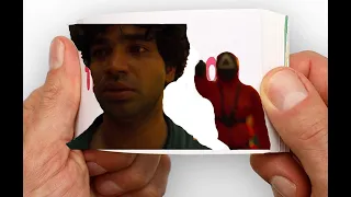 Squid Game Flipbook | Sang woo's Betrayal of Ali Flipbook Ali death scene