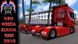 ETS 2 THE NEW WEEDA SCANIA NG R 530 WITH JOHN WICK THE CONTINENTAL THEME ,DRIVE 2 ,D.T.M/DESIGN