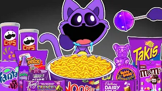 Best of Desserts PURPLE Food Mukbang with CATNAP | Poppy Playtime Chapte 3 Animation | ASMR