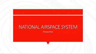 National Airspace System Part I