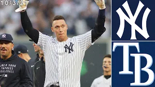 New York Yankees Highlights: Vs Tampa Bay Rays | 10/3/21