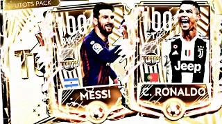 UTOTS MESSI AND RONALDO IN FIFA MOBILE // THE MOST EXPENSIVE PACKS IN FIFA MOBILE 19 // 100 OVR