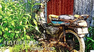 FULL RESTORATION • 1992 HONDA DREAM 100cc Abandoned -TimeLapse