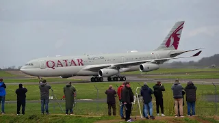 An incredible day at Prestwick airport - A340-200, typhoon, Hawk MK.67s, AN12, and more! 8/4/24 4K