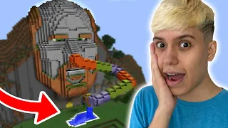 ESCORREGADOR COM PISCINA NO TEMPLO SECRETO DO NOTCH DO MINECRAFT!!