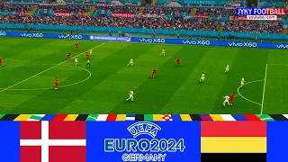 PES - DENMARK VS BELGIUM EURO 2024 - Full Match All Goals - eFootball Gameplay PC - HD