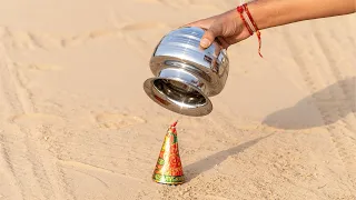 क्या लोटा बच पायेगा ? - Diwali Anaar Vs Steel | Top Awesome Experiments