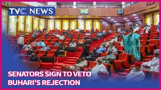(BREAKING NEWS) 73 Senators Sign to Veto Buhari's Rejection