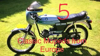 5 Classic 70s Mopeds from Europe