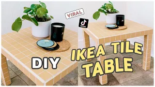 I wish I knew this before I made this tile table... | Viral TikTok DIY | IKEA hack | If Only April