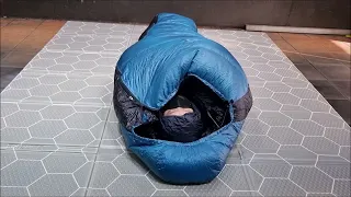 cumulus teneqa700 backpacking sleeping bag / 큐물러스 테네카700 백패킹 침낭 우모복 / 넓이