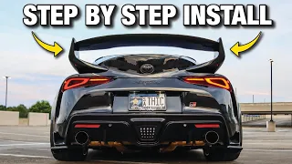 2020 SUPRA CARBON FIBER WING INSTALL! (Step By Step Install Tutorial)