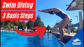 The Easy Way to Learn How to Do a Swimming Dive // Only 3 Steps