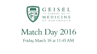 Geisel School of Medicine Match Day 2016