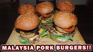 Ultimate Pork Burger Challenge in Petaling Jaya, Malaysia!!