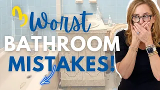 THE 3 WORST BATHROOM MISTAKES EVERYONE MAKES! #homedecor #homedesign #interiordesign