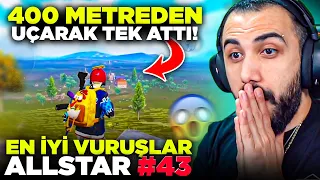 400 METREDEN UÇUP M24 İLE TEK ATTI!! 😮 EN İYİ VURUŞLAR ALLSTAR #43 | PUBG MOBILE