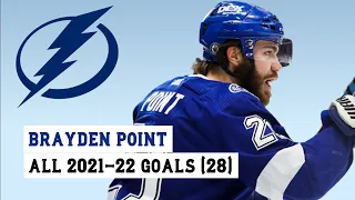 Brayden Point (#21) All 28 Goals of the 2021-22 NHL Season